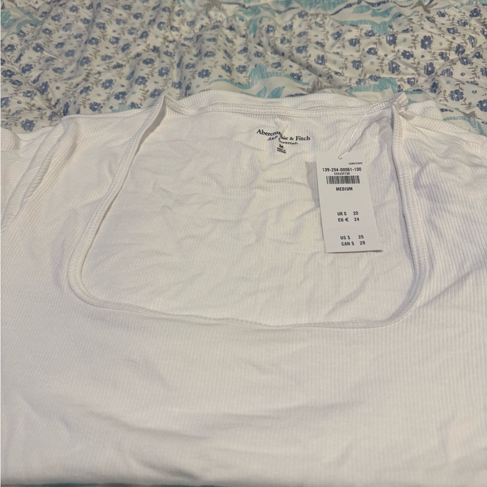 Abercrombie & Fitch White Tank Top